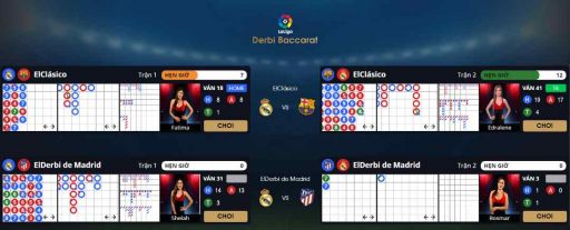 hai sảnh chơi mới là La Liga Derbi Baccarat và la liga Slot