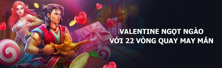 Dịp Valentine, tặng ngay vòng quay miễn phí tại game Slot/ Bắn cá